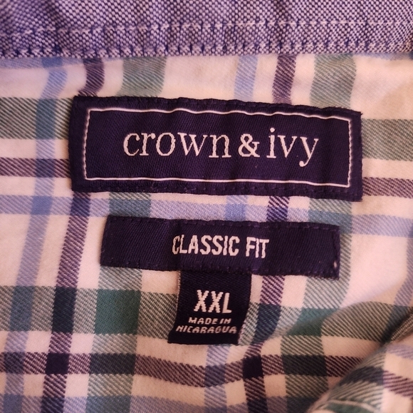 Men's Crown & Ivy Classic Fit XXL Long Sleeve Shirt - Picture 4 of 11